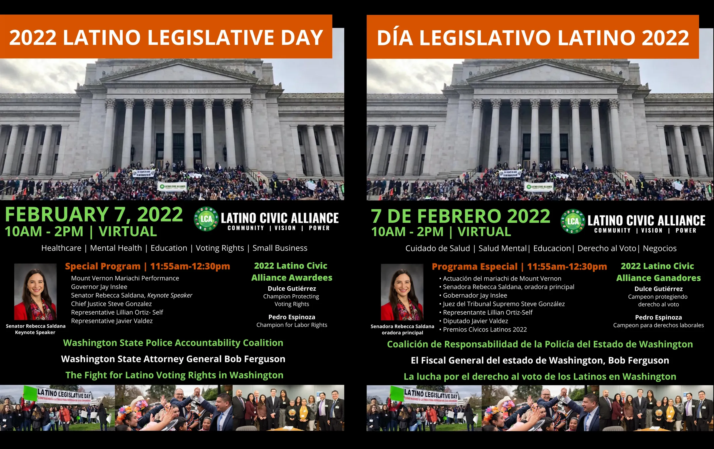 2022 Latino Legislative Day on FEBRUARY 7TH, 2022 | 10AM - 2PM