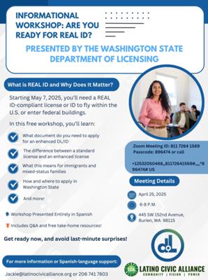 Informational Workshop: Are you ready for real ID?