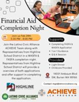 Financial aid completion night