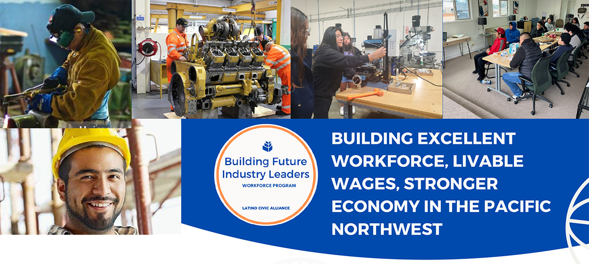 The Building Future Industry Leaders (BFIL) Program is an apprenticeship program that provides outreach, referral, and supportive & wrap-around services and opportunities to 18-24 year-olds in King, Grant, and Snohomish County.