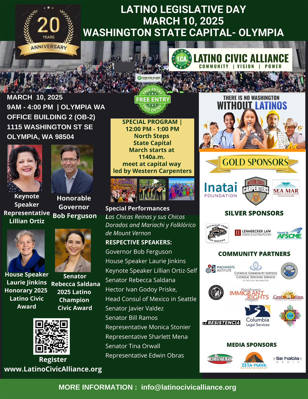 2025 Latino Legislative Day poster