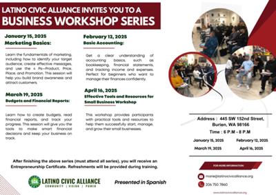 Business Workshop Series (Marketing Basics)