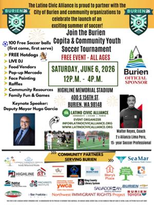 Join the Burien   Copita & Community Youth Soccer Tournament