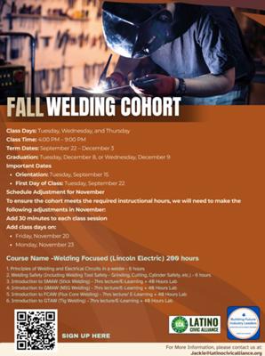 Fall Welding Cohort 2026